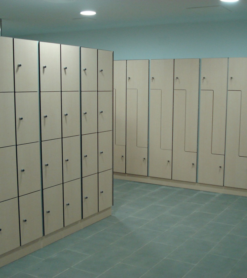 Lockers and changing room